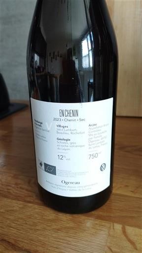 Vallée de la Loire Anjou Ogereau En Chenin 2023