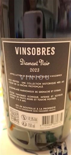 Valle del Rodano Vinsobres La Vinsobraise Diamant Noir 2023