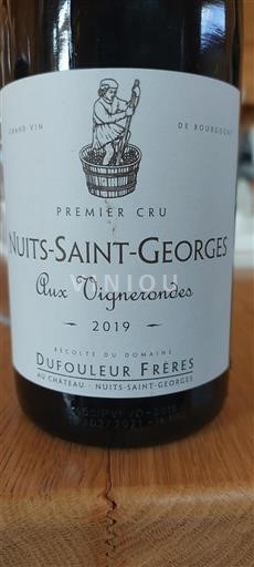 Bourgondië Nuits-saint-georges Premier Cru Dufouleur Frères Aux Vignerondes 2019
