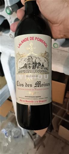 Burdeos Lalande-de-Pomerol Clos des Moines 2002