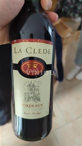 Burdeos Bordeaux La Clede Prestige 2002
