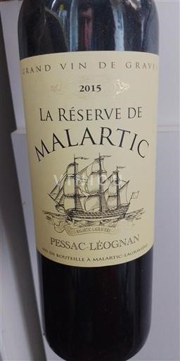 Bordeaux Pessac-Léognan Grand Cru Malartic-Lagravière La Réserve de Malartic 2015