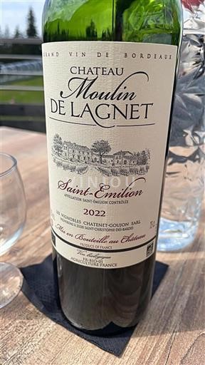 Bordeaux Saint-Émilion Château Moulin de Lagnet 2022