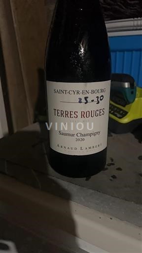 Vallée de la Loire Saumur-champigny Arnaud Lambert Terres Rouges 2020