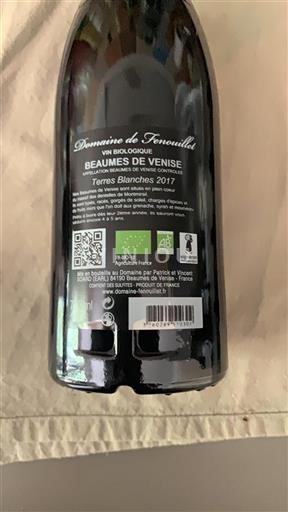 Vallée du Rhône Beaumes de Venise Domaine Fenouillet Terres Blanches 2017