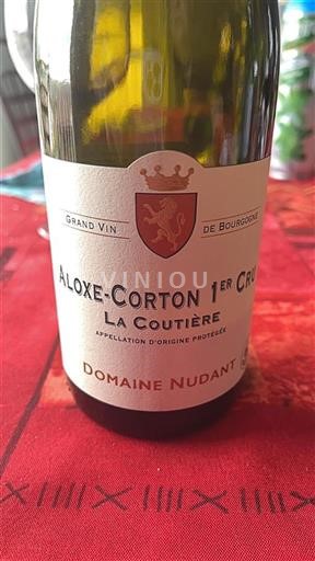 Borgogna Aloxe-Corton Premier Cru Domaine Nudant La Couti%c3%a8re Senza annata