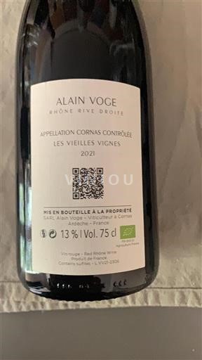 Vallée du Rhône Cornas Alain Voge Les Vieilles Vignes 2021