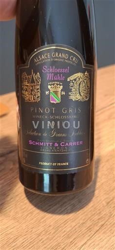 Elsass Alsace Grand Cru Grand Cru Schloessel Mühle Sélection de Grains Nobles 2011