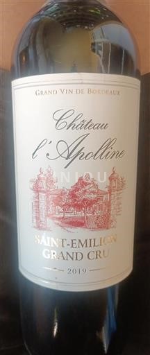 Burdeos Saint-Émilion Grand Cru Château L'Apolline 2019