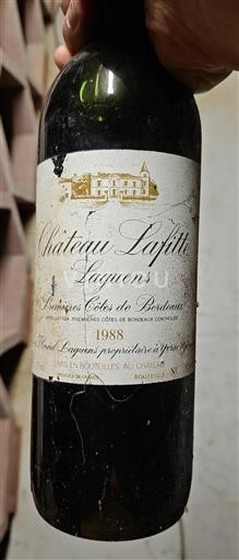 Bordeaux Premières Côtes de Bordeaux Château Lafitte Laguens 1988