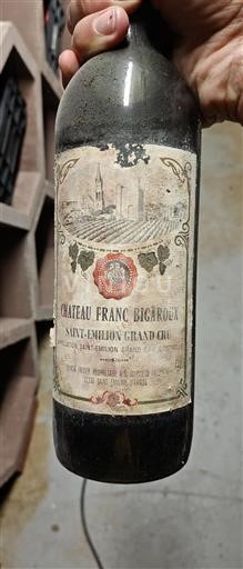 Bordeaux Saint-Émilion Grand Cru Château Franc Bigaroux 1975