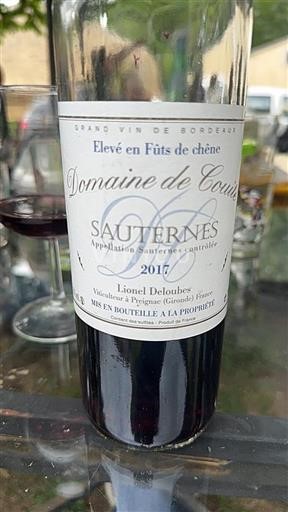 Bordeaux Sauternes Domaine Courteillac 2017
