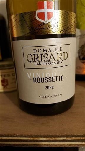 Savoie en Bugey Roussette de Savoie Domaine Grisard Jeanpierre & Fils Roussette 2022