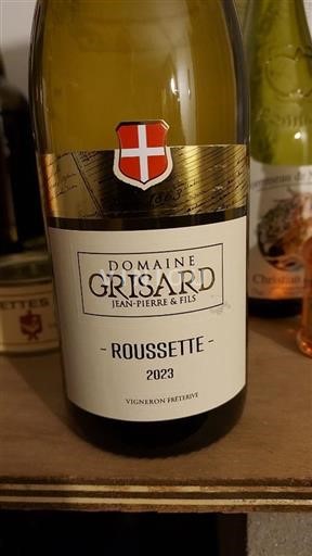 Vin Blanc sec Cépage Altesse Domaine Grisard Jeanpierre & Fils 2023 France Savoie et Bugey Roussette-de-savoie