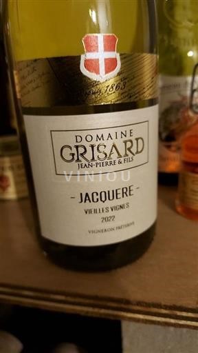Savoie en Bugey Savoie (wijn van) Domaine Grisard Jeanpierre & Fils Jacquere 2022