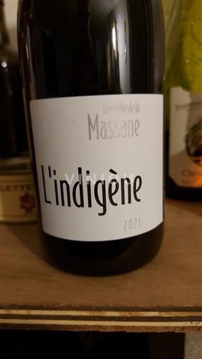 Vin Rouge sec L'Indigène Domaine La Massane Laurent Trazic 2021 France Vallée du Rhône Ventoux bio