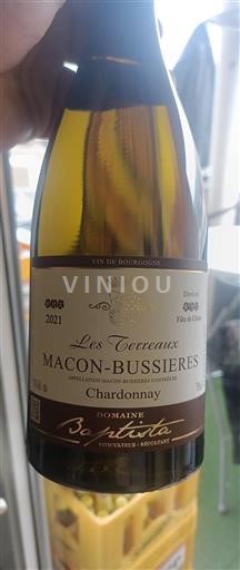 Burgundy Mâcon and Mâcon-Villages Domaine Baptista Les Terreaux 2021