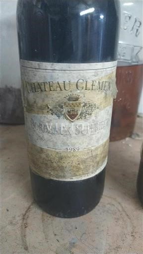 Bordeaux Bordeaux Supérieur Château Clément 1989