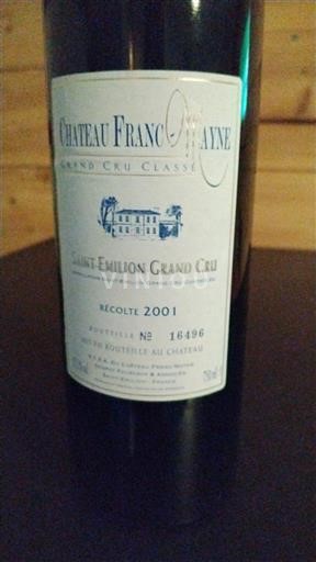 Bordeaux Saint-Émilion Grand Cru Grand Cru Château Franc-Mayne 2001