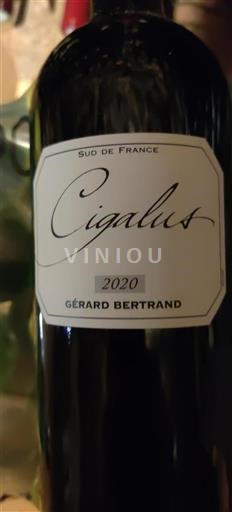 Vin Rouge sec Cigalus Gérard Bertrand 2020 France Languedoc