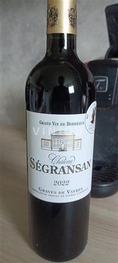 Bordeaux Graves-de-vayres Château Ségransan 2022