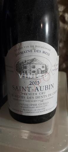 Borgoña San Aubin Premier Cru Domaine Des Meix Murgers des Dents de Chien 2015
