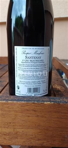 Borgogna Santenay Premier Cru Prosper Maufoux 1er Cru Beauregard 2017