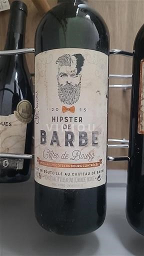 Bordeaux Côtes-de-bourg Château Barbe Hipster de Barbe 2015
