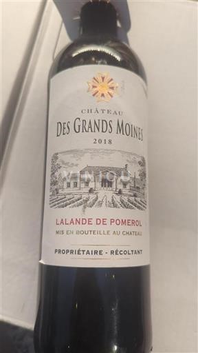 Bordeaux Lalande-de-Pomerol Château Des Grands Moines 2018