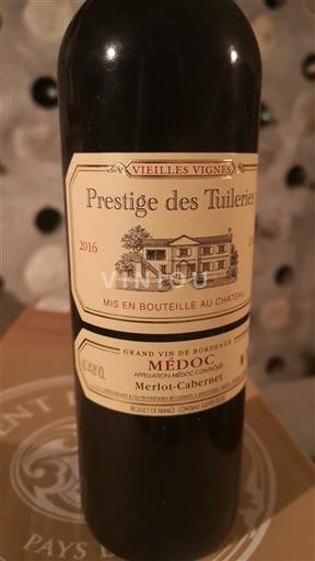 Bordeaux Médoc Prestige des Tuileries 2016