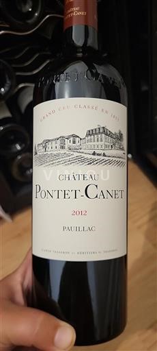 Bordeaux Pauillac Grand Cru Château Pontet-Canet 2012