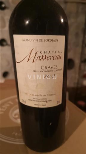 Bordeaux Graves Château Massereau 2002