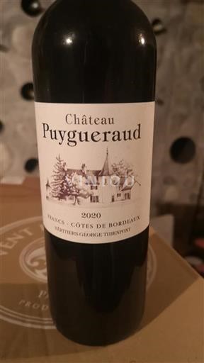 Bordeaux Francs Côtes de Bordeaux Château Puygueraud 2020