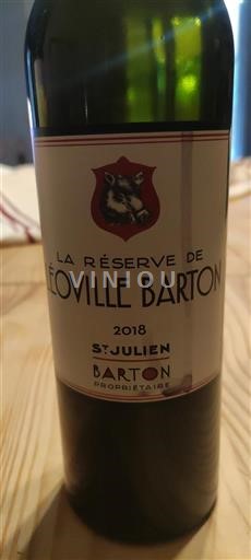 Bordeaux Saint-Julien Léoville Barton La Réserve 2018