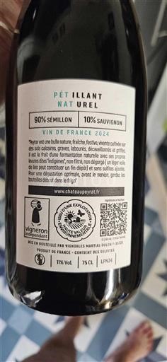 Bordeaux Ospecificerad Château Peyrat 2024