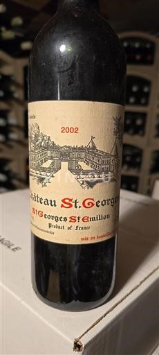 Bordeaux Saint-Georges-Saint-Émilion Château St. Georges 2002