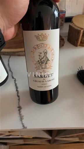 Bordeaux Saint-Julien Grand Cru Gruaud Larose Sarget 2020