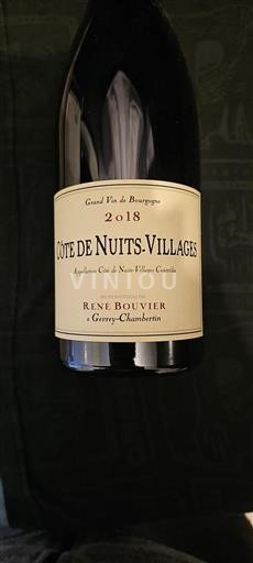 Burgundsko Côte de nuits villages René Bouvier 2018