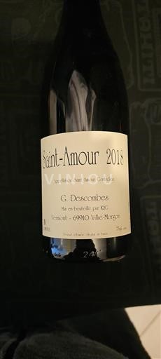 Beaujolais Saint-Amour G. Descombes 2018