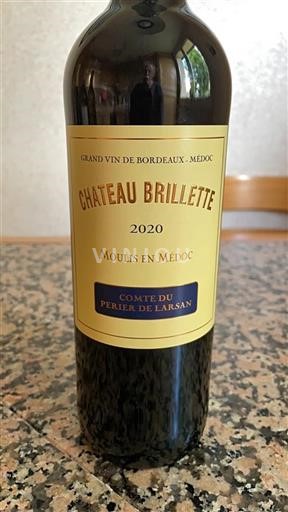 Bordeaux Moulis-en-Médoc Château Brillette Comte du Perier de Larsan 2020