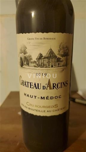 Bordeaux Haut-Médoc Cru Bourgeois Château Arcins 2019