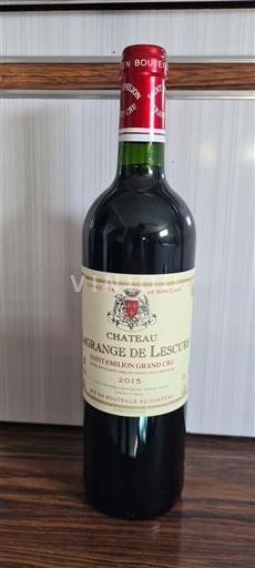Bordeaux Saint-Émilion Grand Cru Grand Cru Château Lagrange de Léscure 2015