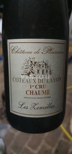 Vallée de la Loire Coteaux-du-layon Premier Cru Château Plaisance Les Zerzilles Non Millésimé