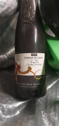 Valle del Loira Coteaux-du-Layon Domaine Des Deux Vallées Privilège 2015
