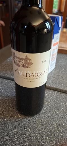Bordeaux Château Darzac 2018