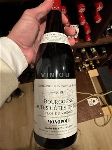 Borgoña No especificado Domaine Thevenot-Le Brun Clos du Vignon 2018