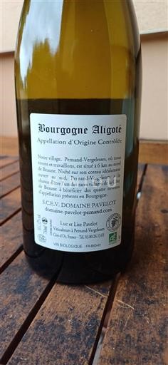 Bourgogne Bourgogne-aligoté Domaine Pavelot 2023
