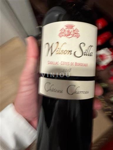 Bordeaux Cadillac-côtes-de-bordeaux Château Charreau Wilson Silla 2018