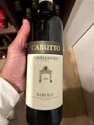 Vin Rouge sec Cabutto Tenuta La Volta 2018 Italie Piémont Barolo