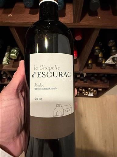 Bordeaux Médoc La Chapelle Escurac 2018